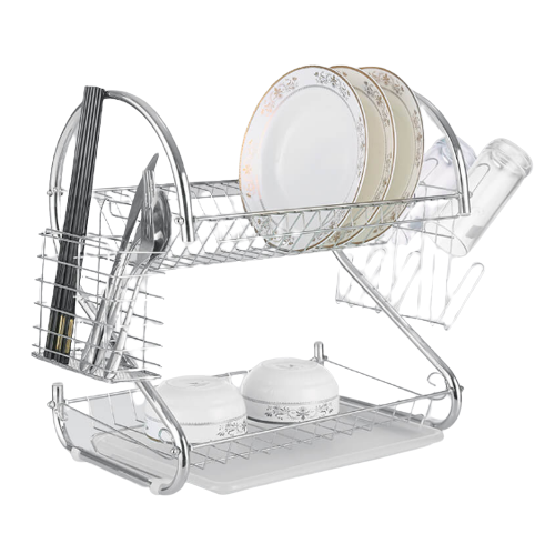 Сушарка для посуду двоярусна довга MR-1025-38 Basic Maestro Житомир - фото 2