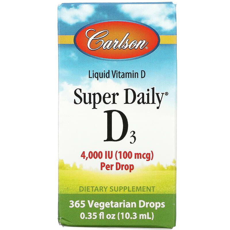 Витамин Д3 для костей Carlson Vitamin D3 4000 МЕ 10,3 мл Киев - изображение 2