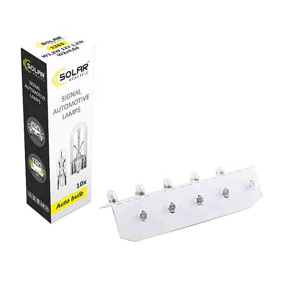 Лампа розжарювання Solar W5W 12V 5W W2.1x9.5d, 10шт Київ