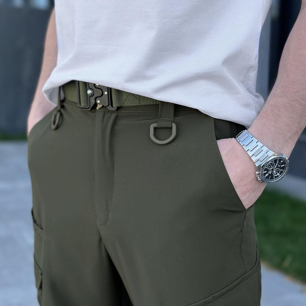 Штани карго чоловічі весняні з кишенями хакі Pobedov Tactical Soft Київ - фото 7