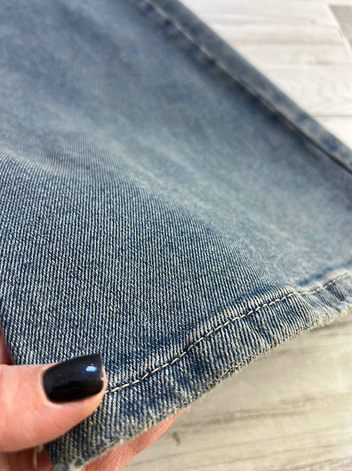 Джинси жіночі Zeo Basic 4679 кльош від коліна висока посадка стрейчеві вінтажні блакитні, блакитний, 40, 40, 86 см, 115 см Київ - фото 10