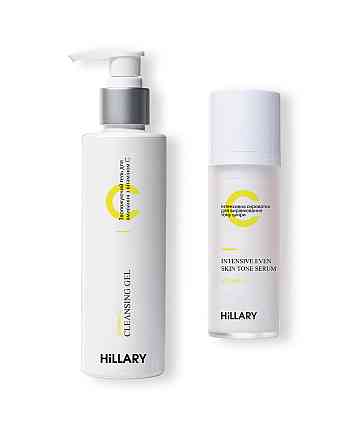 Интенсивная сыворотка для выравнивания тона кожи + Увлажняющий гель для умывания с витамином С Киев