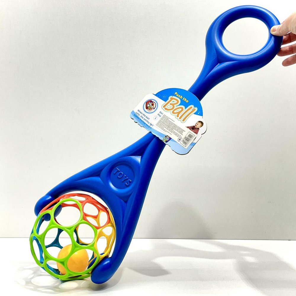 Каталка на палиці Ball дзвінка кулька всередині 59см Синій (3201) Чернигов - изображение 6