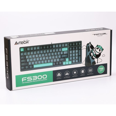 Клавіатура A4Tech FS300 FS Switches USB Panda Rock Climbin (4711422003086) Вінниця - фото 7