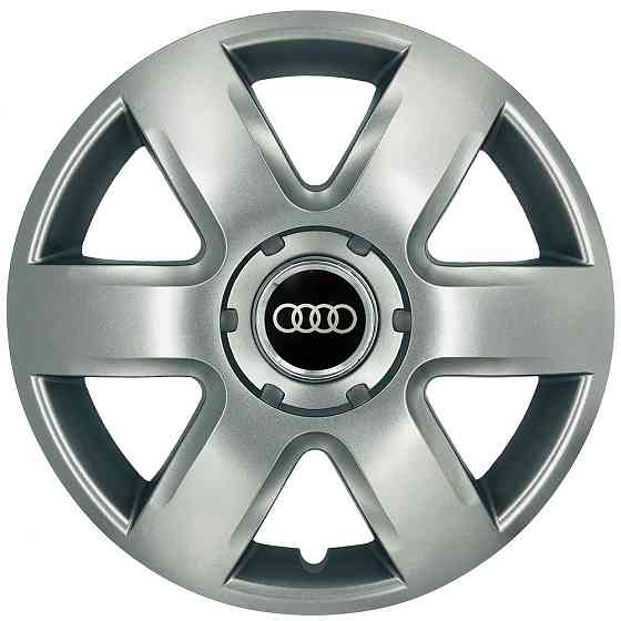 Автомобильные модельные колпаки R15 Audi 337 4шт, SJS, серебряные Киев