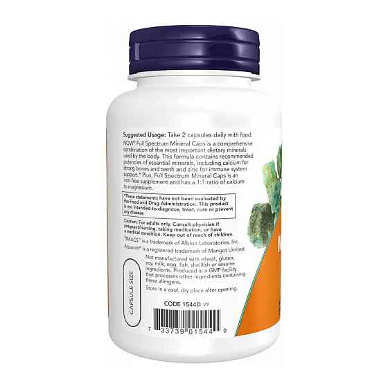 Мультимінерали Now Foods Full Spectrum Mineral 240 капс Київ