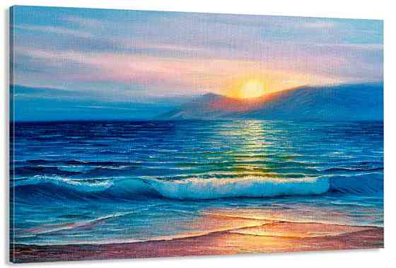 Картина холст в гостиную / спальню   Морські хвилі   MLP_356 70x140 см Киев