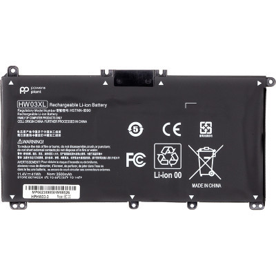 Акумулятор до ноутбука HP 255 G8 (HW03XL) 11.4V 3500mAh PowerPlant (NB462087) Вінниця - фото 1