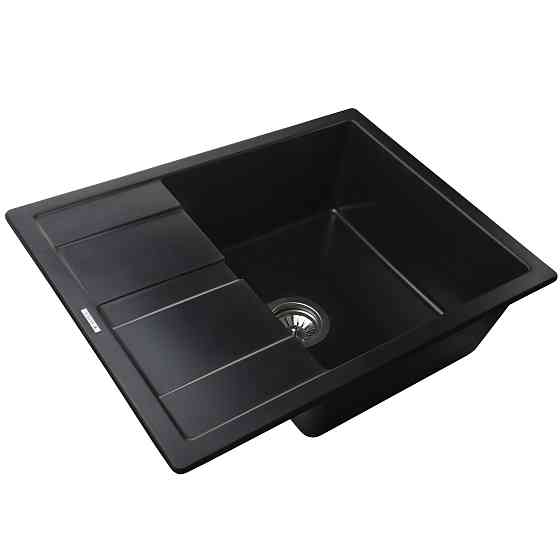 Гранітна мийка Mira ONZA чорний 650 х 500 мм Київ