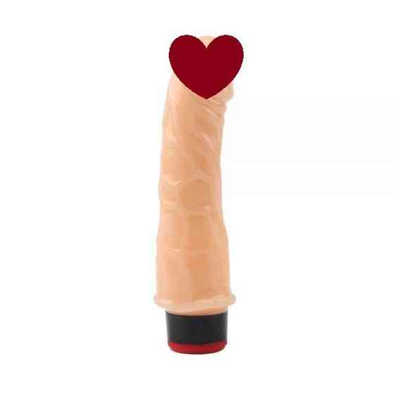 Вибромассажер 7” Vibe Cock, Flesh Sex Aura Київ