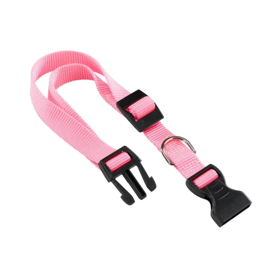 Нейлоновий нашийник для собак Ferplast Club C (Ферпласт Клуб С) C15/44 - A: 30-44 cm B: 15 mm, Рожевий Запоріжжя