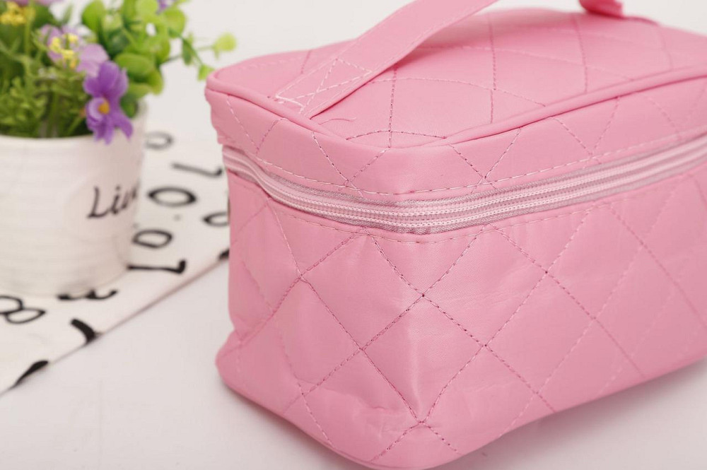 Косметичка женская 12 на 14 на 22 см розовый Киев - изображение 4