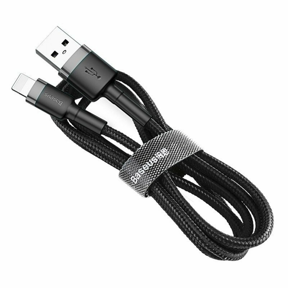 Кабель Baseus Cafule Cable USB For iP 2A 3m Gray+Black Киев - изображение 2