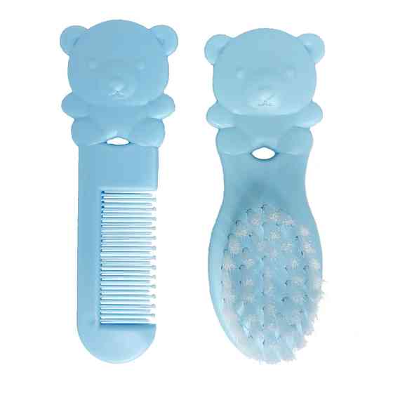 Набір дитячий гребінець і щітка "Ведмедик" MGZ-0711(Blue) блакитний Вінниця