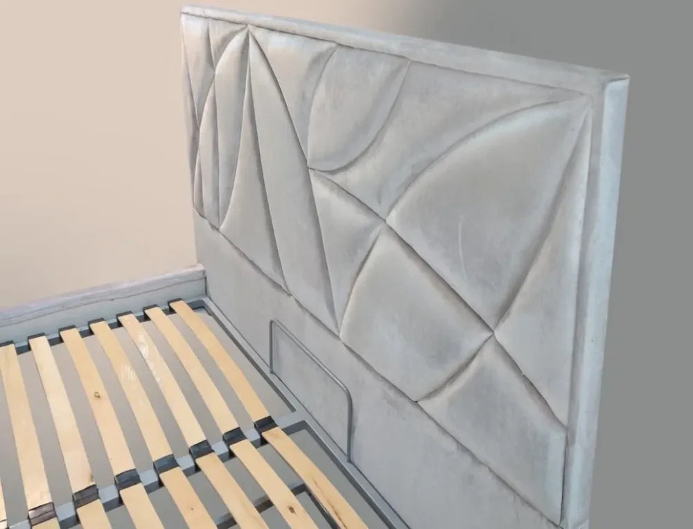 Ліжко BNB Aurora Comfort 120 х 200 см Simple З підйомним механізмом та нішою для білизни Сірий Київ - фото 3