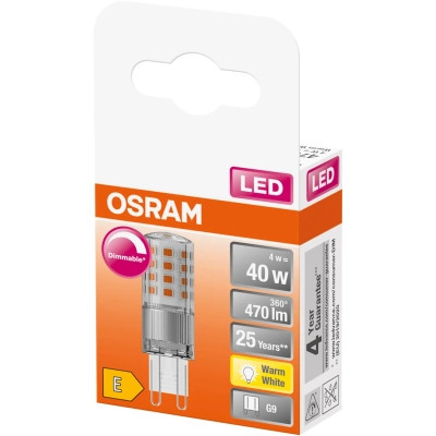 Лампочка Osram LED PIN40 DIM CL 4,4W/827_230V G9 (4058075432246) Вінниця - фото 3