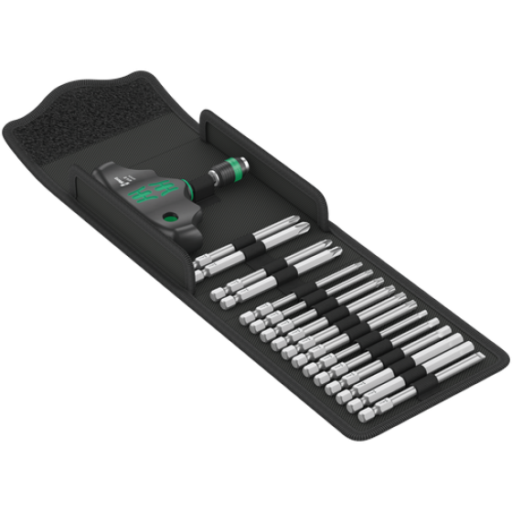 Викрутка Wera Т-подібна з комплектом насадок 16 в 1 05057470001 Одеса