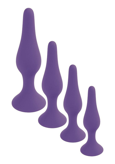 Анальна пробка - Silicone Purple Plug S Sex Aura Київ - фото 4