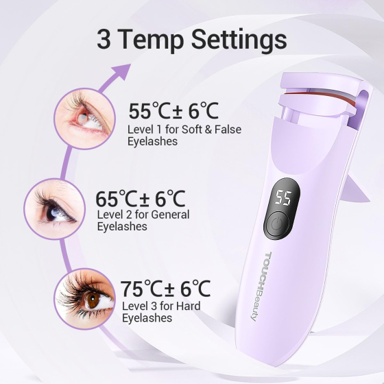 Щипці для завивки вій TOUCHBeauty (AG-2316APP) TOUCHBeauty: Скульптор Вашого Погляду. Електричні щипці з LED-дисплеєм Київ