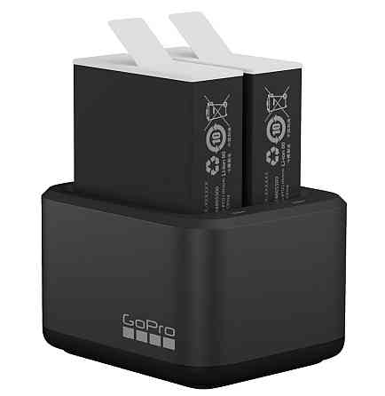 Зарядний пристрій та два акумулятори Enduro GoPro 12 / 11 / 10 / 9 Black ADDBD-211-VE Київ
