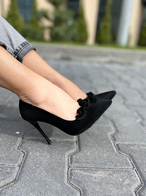 SANTINI Туфлі жіночі SANTINI чорні натуральна замша каблук 11см 35-39 (70591-21) Коломия - фото 4