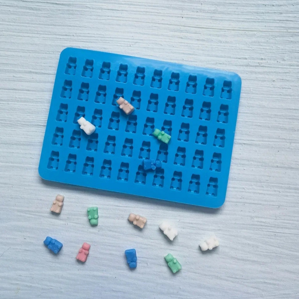 Молд из силикона Мишка 185 на 136 мм синий Киев - изображение 1