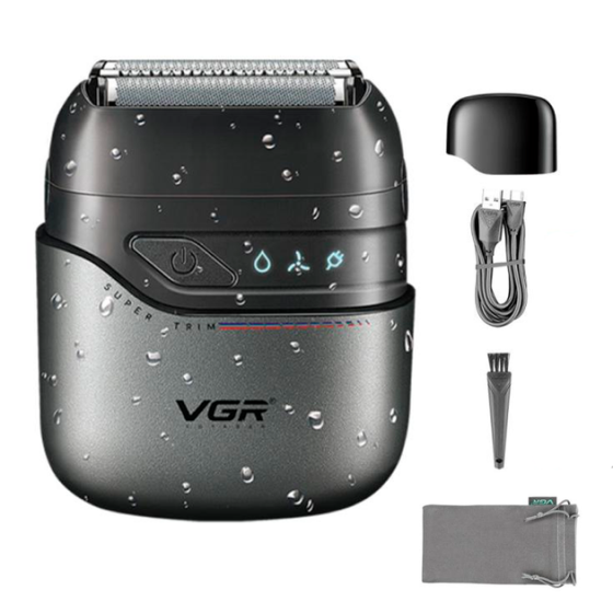 Электробритва VGR V 379 шейвер, двойное лезвие, триммер, водонепроницаемая IPX7 (10) Киев