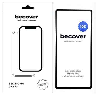 Стекло защитное BeCover Google Pixel 7a 10D Black (711490) Винница