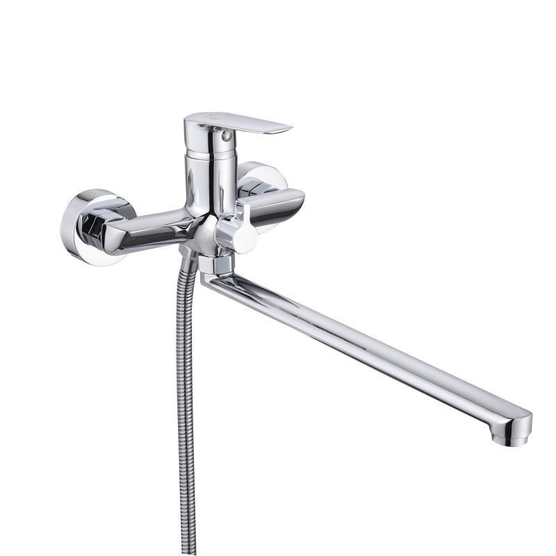 Смеситель для ванны Qtap Leo New c душевым гарнитуром QTLEO2601CRM45562 Chrome Киев - изображение 2