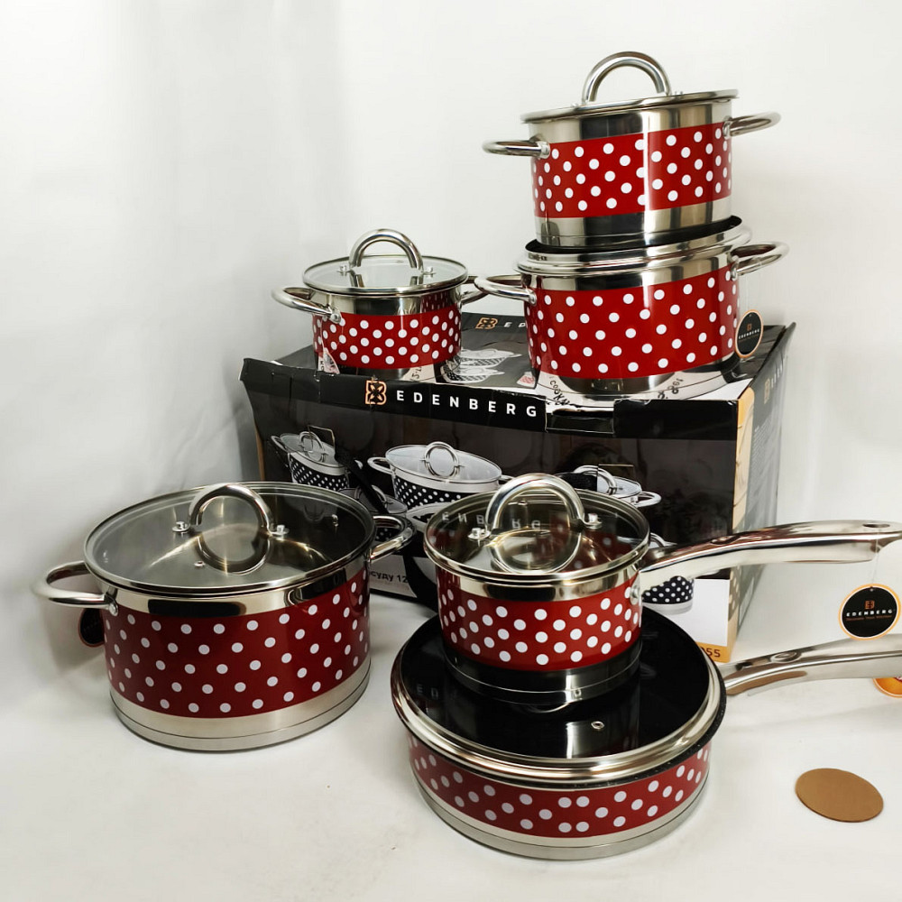 Набір посуду для електричних плит, Набір практичних каструль каструль для електроплити BN-61 Львів - фото 7