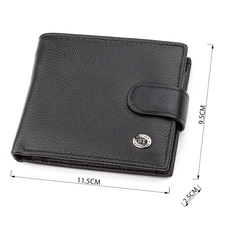 Мужской кошелек ST Leather 18311 (ST103) Черный Киев - изображение 3