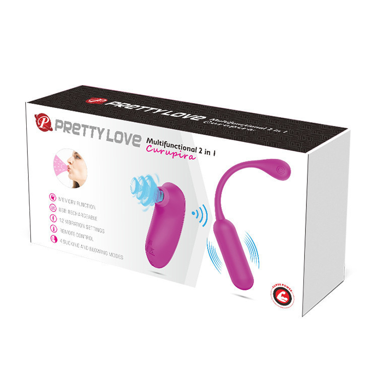 Набор виброяйцо и стимулятор клитора PRETTY LOVE Curupira, фиолетовый Sex Aura Киев - изображение 9