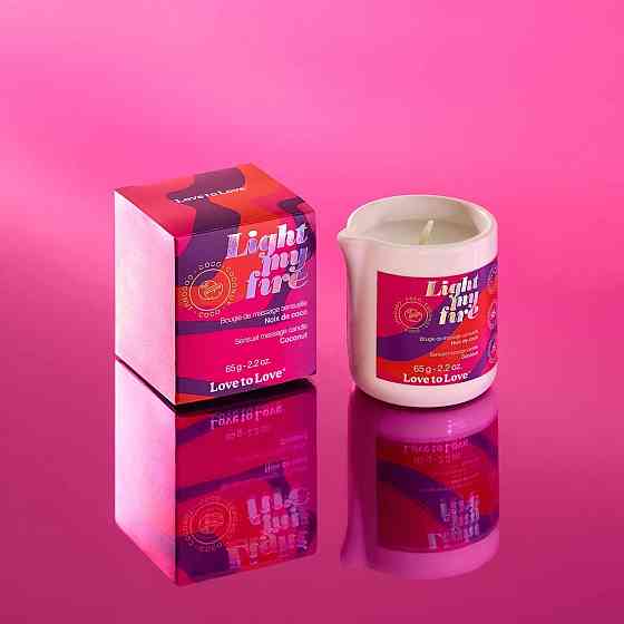 Масажна свічка Love To Love LIGHT MY FIRE Coconut (65 мл) Sex Aura Київ