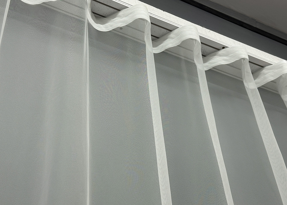 Тюль "Грек-сітка" з вишивкою і люрексом колір молочний з сірим 1693т Київ - фото 8