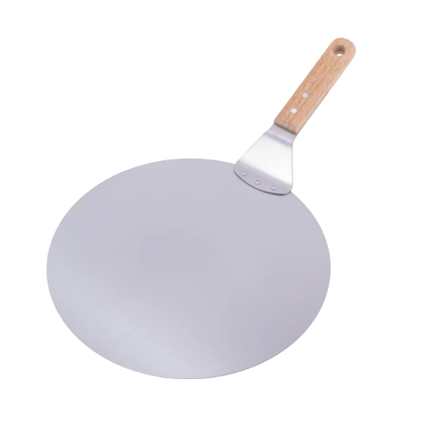 Лопатка для піци кругла нержавіюча сталь 49*30,5см з дерев'яною ручкою 8833 KAMILLE Житомир - изображение 2