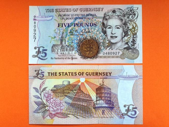 Гернси / Guernsey 5 Pounds (2007) Pick 56с UNC Полтава - изображение 1