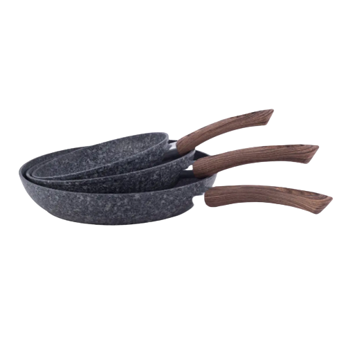 Набір сковорід 20см/24см/28см 3 предмети алюміній а/п Grey marble 4169 KAMILLE Житомир