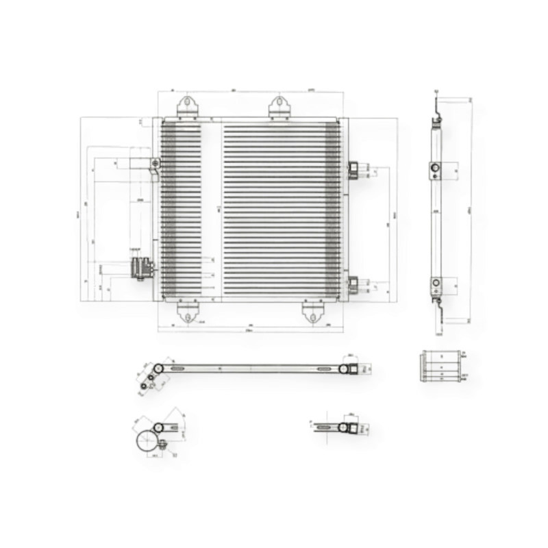 Радіатор Citroen C1, Пежо 107, Toyota Aygo 1.0, 1.4HDi (05-14) кондиціонера Мукачево - фото 1