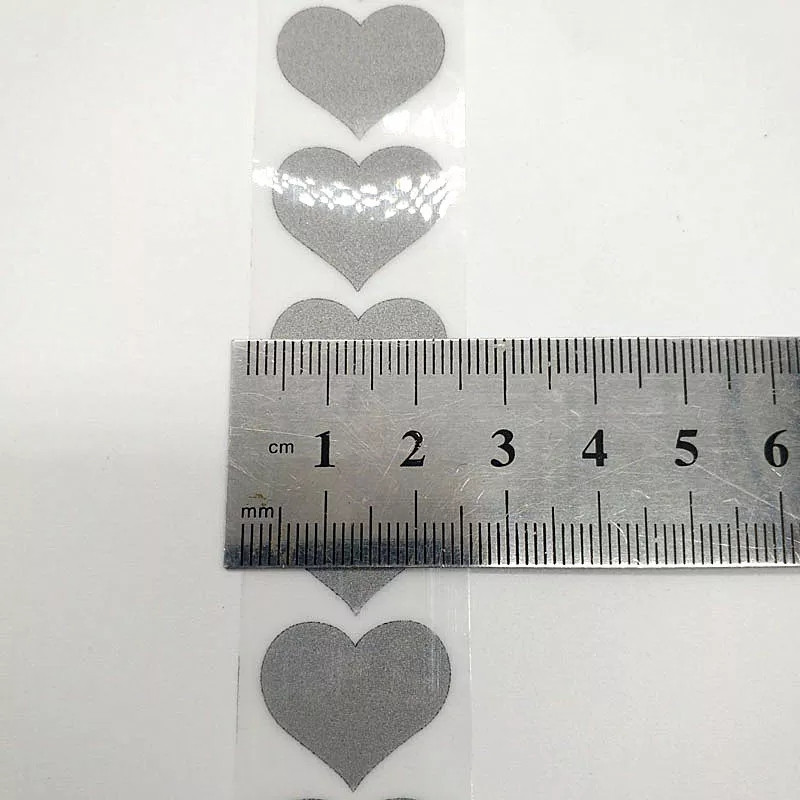 Лента светоотражающая сердечка 25 мм на 1м серый Киев - изображение 2