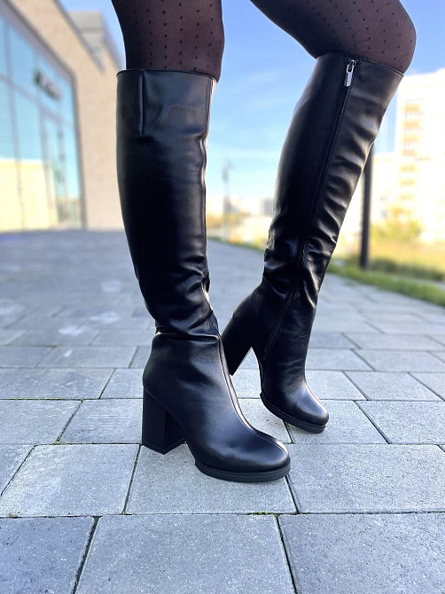 Valiente Чоботи жіночі VALIENTE чорні шкіра натуральна зима євро-хутро 37р. (2779) Коломия - фото 9