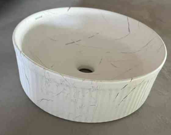Раковина накладна Mixxus Premium WAVE-0102 MARBLE 370х370х130mm   ( MP6528 ) 31397 Харьков