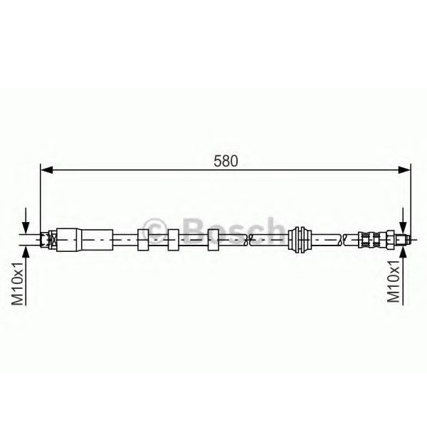 Гальмівний шланг Bosch BMW 5/6 ''F'03-10 1987476093 Харків - фото 1
