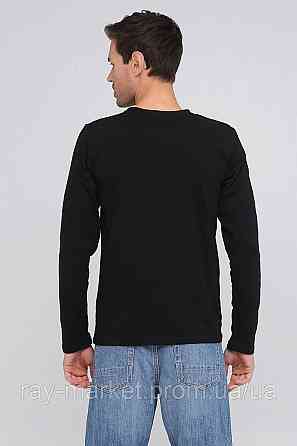 Лонгслів базовий Ray Basic чоловічий чорний (U0103М-Black) Київ