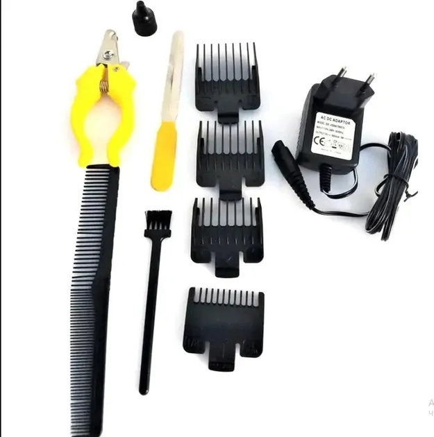 Машинка для стрижки тварин Geemy GM-6063 Pet Груммер 4 насадки, пилка для нігтів, когтерез, гребінець 5213 Одеса - фото 7