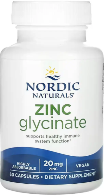 Цинк Nordic Naturals Zinc Glycinate 60 капс Київ - фото 1