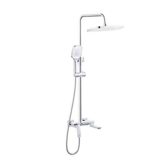 Душевая система из латуни Qtap Tern на три потребителя (с изливом) QTTER111CRM47591 Chrome Харьков