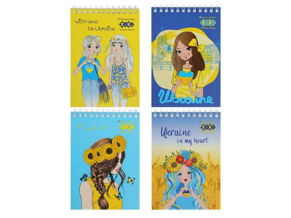 Блокнот на пружине сверху PATRIOT PRETTY GIRLS, А5, 48л., клетка, картонная обложка ТМ BUROMAX Киев - изображение 1