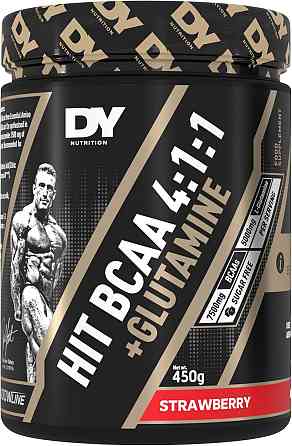 Аминокислоты BCAA и L-глютамин DORIAN YATES NUTRITION BCAA + GLUTAMINE 450G (STRAWBERRY) Луцк