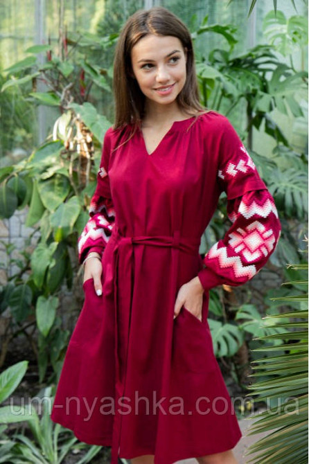 Жіноча вишита сукня на льоні Христина р. L Кривий Ріг - фото 8