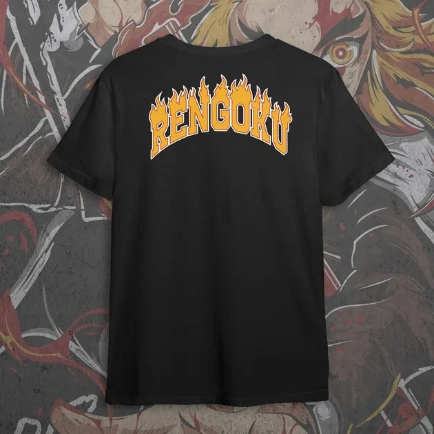 Футболка чоловіча з  принтом Клинок Рассекающий Демонов Ренгоку 2 Розмір 48 Дніпро - фото 3